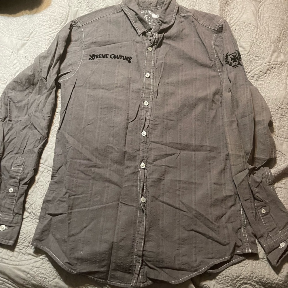 Long sleeve button up by Xtreme couture